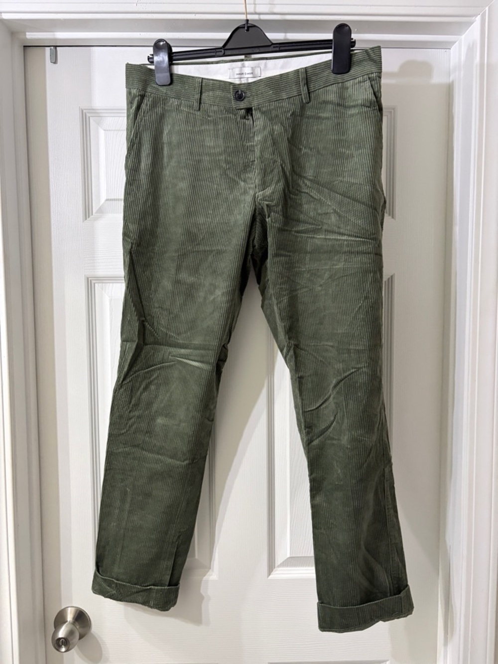 Zara Men's Olive Green Corduroy Pants